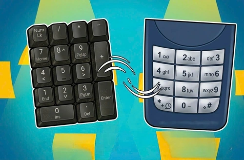Tại sao hàng số 123 trên bàn phím điện thoại và máy tính ngược nhau?