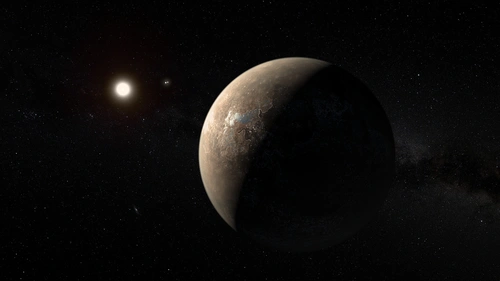 Proxima Centauri b là hành tinh thuộc vùng sống được quay quanh quỹ đạo sao Proxima Centauri - thiên thể gần Mặt Trời nhất. Ảnh:M. Kornmesser.
