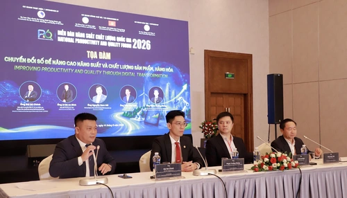 Phiên thảo luận tại Hội thảo chuyên đề 2 Chuyển đổi số để nâng cao năng suất và chất lượng sản phẩm, hàng hóa.