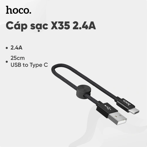 Cáp sạc Hoco X35 25cm Usb to Type C