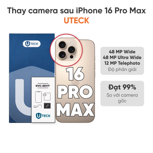 Thay camera sau iPhone 16 Pro Max