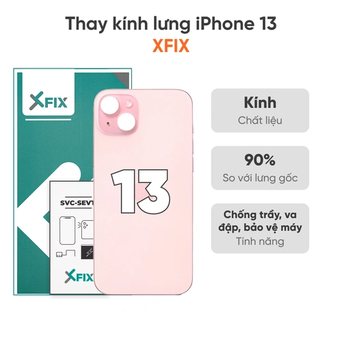 Thay kính lưng iPhone 13 loại XFIX