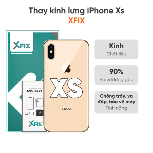 Thay kính lưng iPhone XS loại XFIX