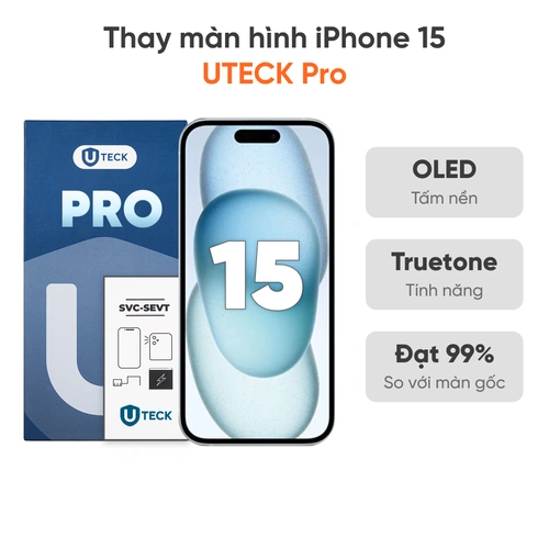 Thay màn hình iPhone 15 loại UTECK Pro