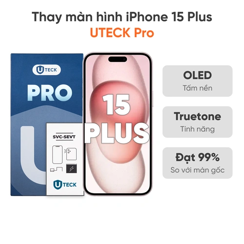 Thay màn hình iPhone 15 Plus loại UTECK Pro