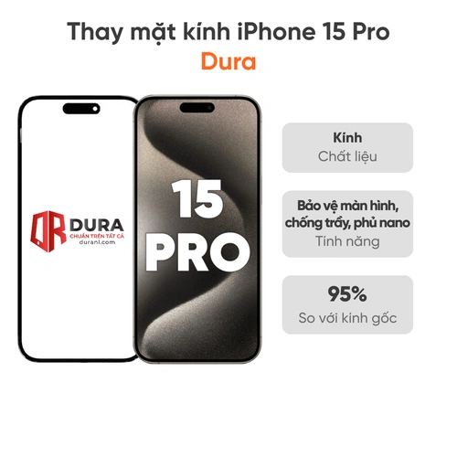 Thay mặt kính iPhone 15 Pro