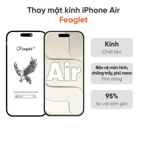 Thay mặt kính iPhone Air