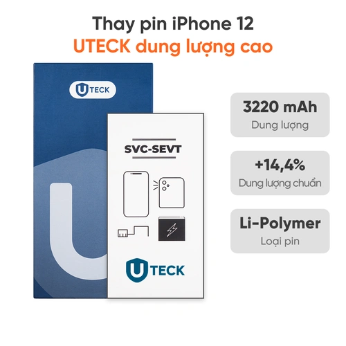 Thay pin iPhone 12 loại UTECK dung lượng cao